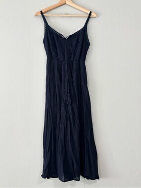 LUSH Navy Blue Midi Summer Sundress